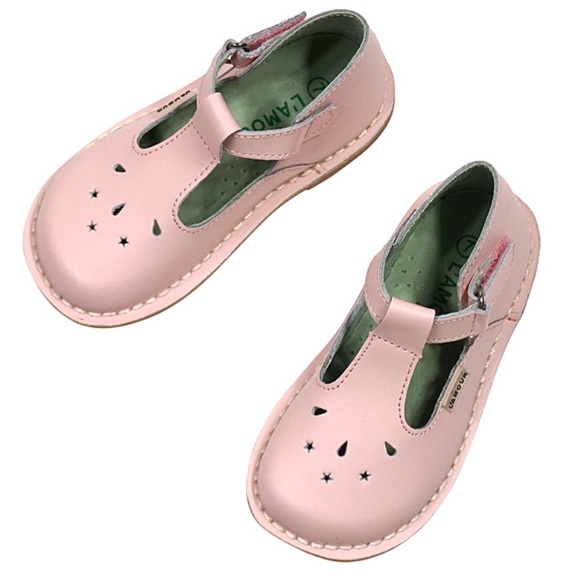 L'Amour Other - L’Amour girls pink leather shoes